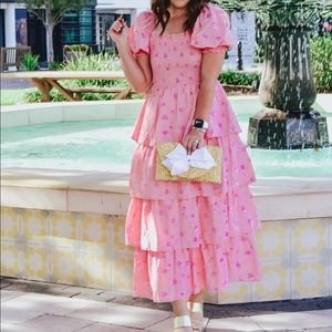 LoveShackFancy Melon Fleur Dress